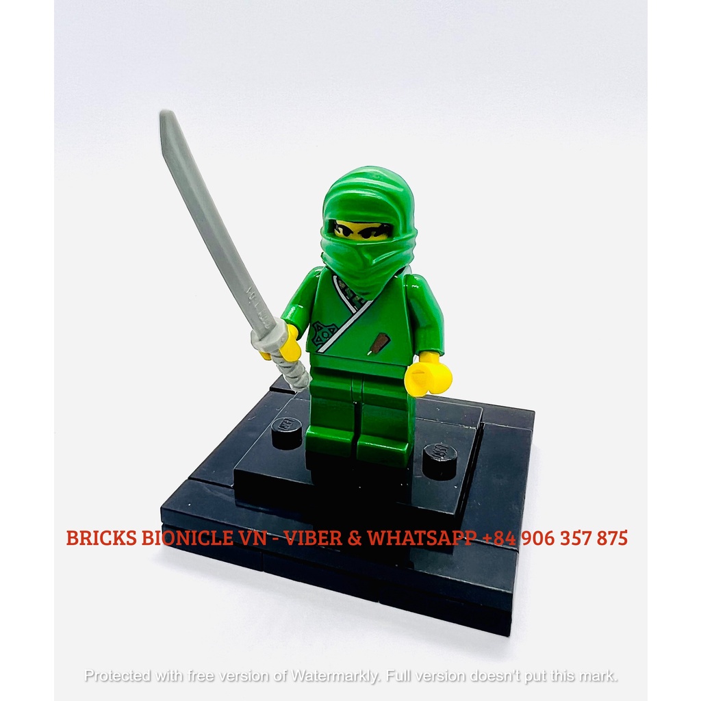 LEGO MINIFIGURES - ĐỒ CHƠI XẾP HÌNH LEGO NHÂN VẬT - CLASSIC NINJA MINIFIGURES CAS212 - NHẪN GIẢ NỮ XANH LÁ