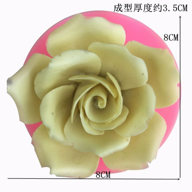 Khuôn silicone 4D Hồng 8cm