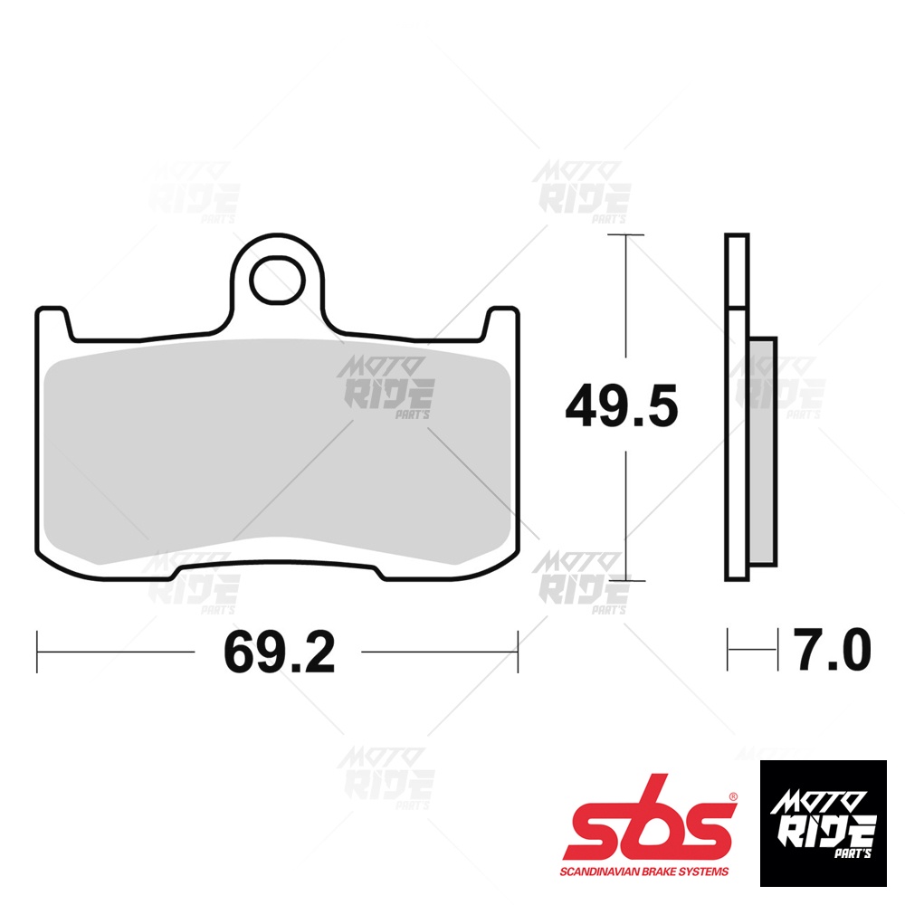 SBS 782RST BỐ THẮNG PHANH RACING SINTER