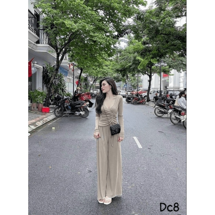 (Free ship) Sale Lớn Sét Thun Gân Hack Dáng Cổ Y Siêu Xinh UP HHP Fashion
