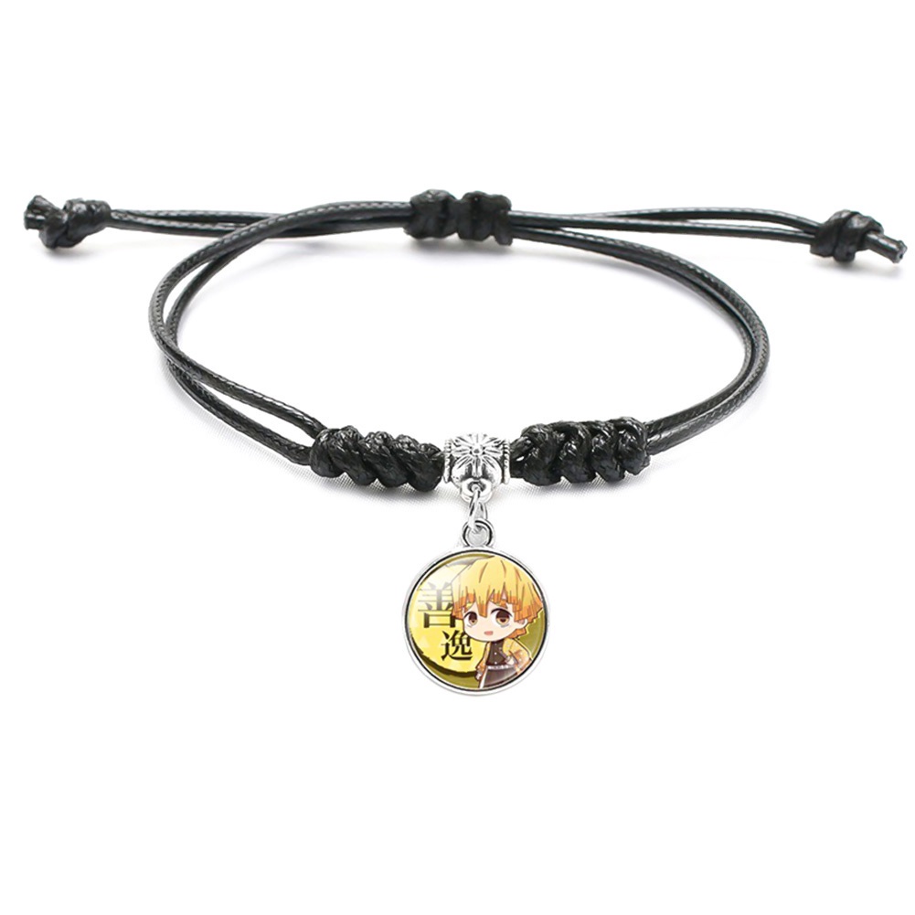 Vòng tay mặt kim loại họa tiết hoạt hình Thanh Gươm Diệt Quỷ phong cách Nhật Bản