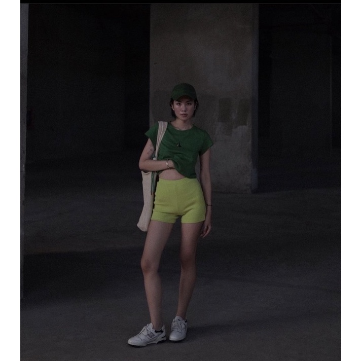 Greenstuffs-Áo thun nữ tay ngắn Greenstuffs in/thêu hình vịt