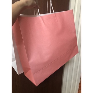 Túi siêu to siêu khổng lồ cao 30 ngang 38,5 rộng 12 cm màu hồng pastel + trắng