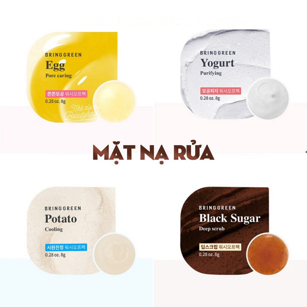 Mặt nạ thiên nhiên BRING GREEN 90% FRESH BOWL PACK