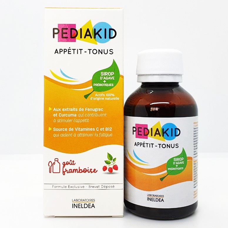 Siro ăn ngon Pediakid Appétit - Tonus chai 125ml (Pháp). Giúp trẻ ăn ngon, tăng hấp thu, tăng cân cho bé từ 6 tháng tuổi