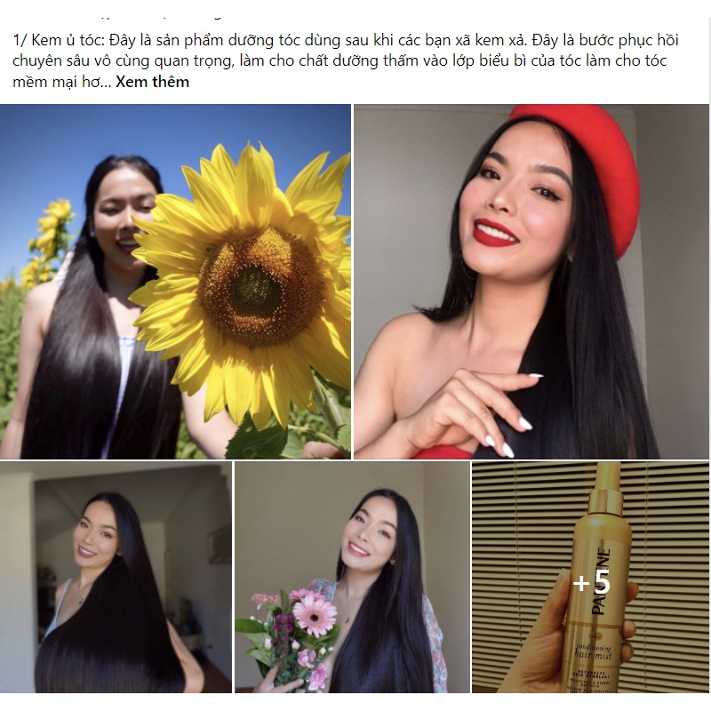 Xịt dưỡng tóc Pantene Pro-V Conditioning Hair Spray Detangler 252ML phục hồi tóc hư tổn