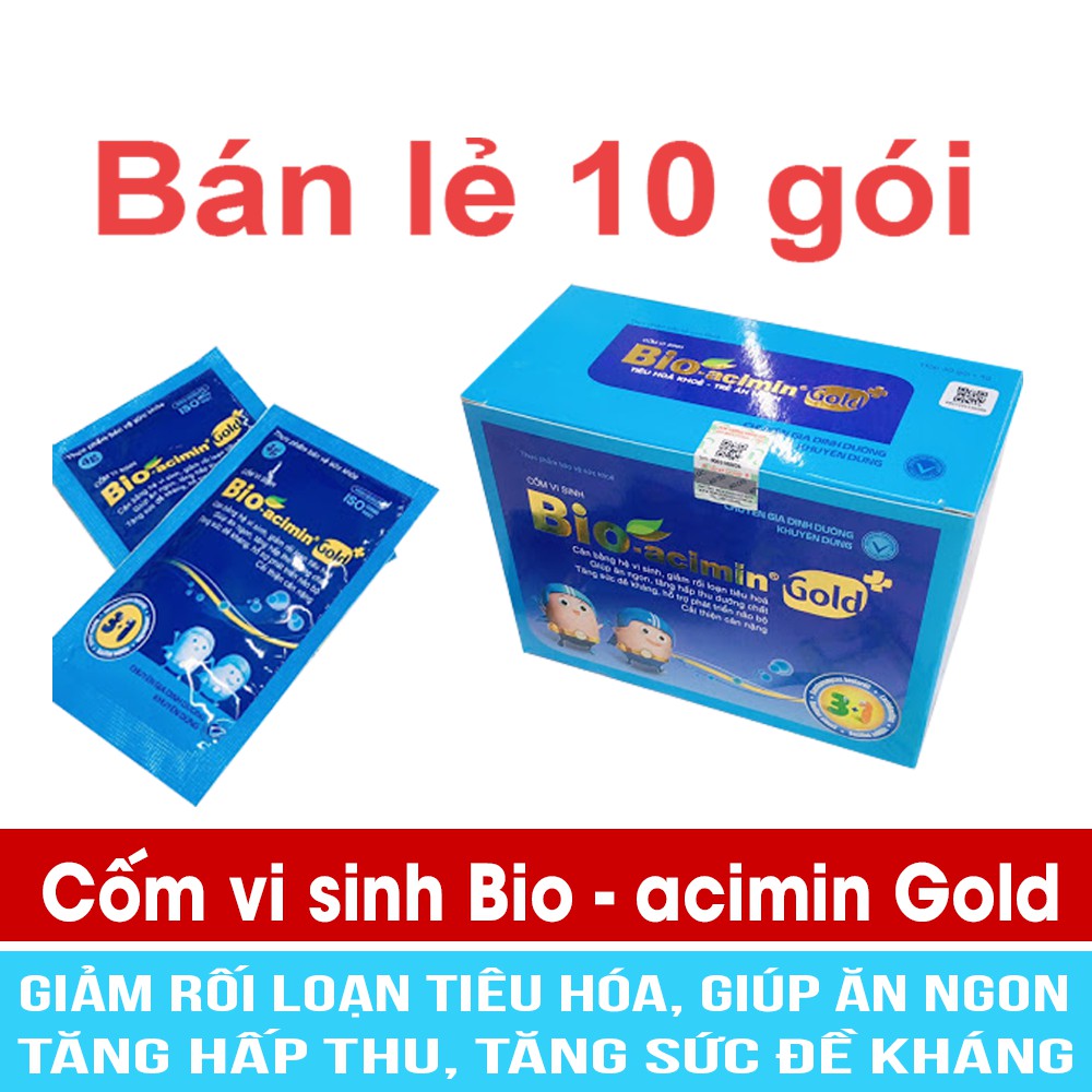 Bio-Acimin Gold - Men vi sinh, men tiêu hoá, rối loạn tiêu hoá cho trẻ biếng ăn - Bioacimin