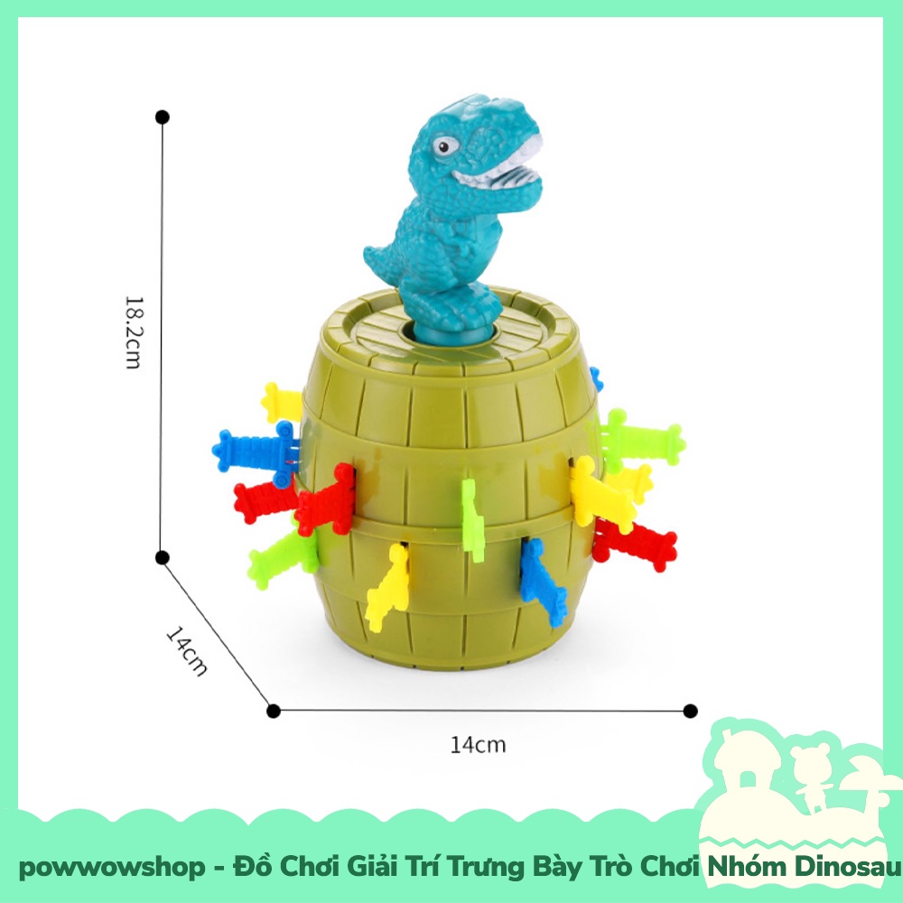 [Sẵn VN - Hỏa Tốc] Đồ Chơi Trưng Bày Giải Trí Khủng Long Ghim Bật Pirate Dinosaur Chơi Hội Nhóm Hay Gia Đình Vui Nhộn