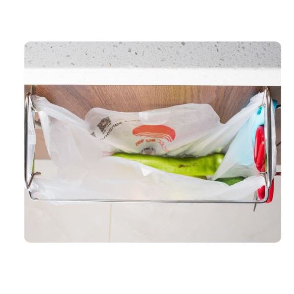 Giá treo túi rác,móc treo khăn nhà bếp inox304 Nanichino