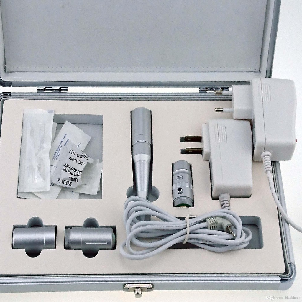 Máy xăm tích điện GOOCHIE M9 PERMANENT MAKEUP KIT TAIWAN có cốp kim loại xách tay chắc chắn, chỉnh được kim và tốc độ