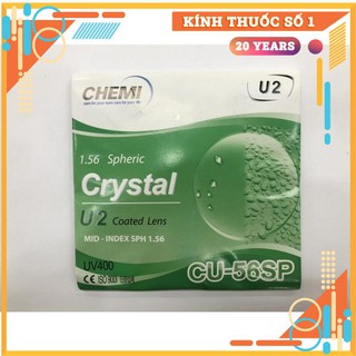 Tròng Kính Mắt CRYSTAL BY CHEMI U2 Hàn Quốc chiết suất 1.56 SP giá theo cặp
