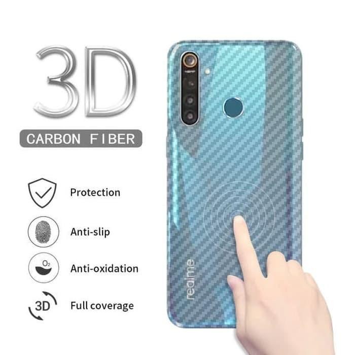 Set 5 Miếng Dán Carbon Trang Trí Cho Xiaomi Redmi Note 9 Pro / Note 9 Promax / Note 10 / Note 10 Pro / Y3 / 2s