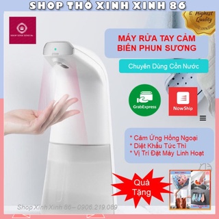 Máy Rửa Tay Cảm Biến Phun Sương Dùng Cho Cồn Nước Sát Khuẩn Cổng Sạc USB Đặt Bàn Và Treo Tường Tiện Dụng