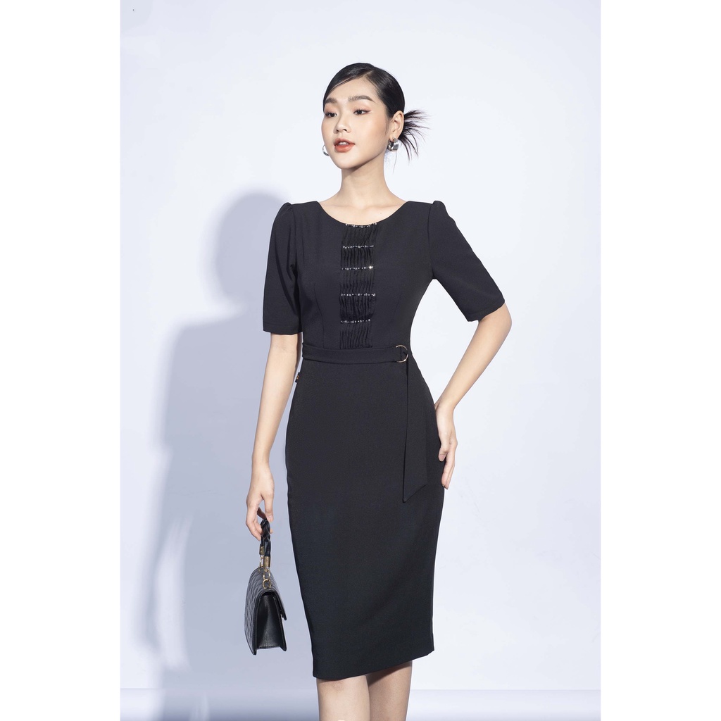 Đầm bút chì, cổ tròn MMOutfit M-DA080421216