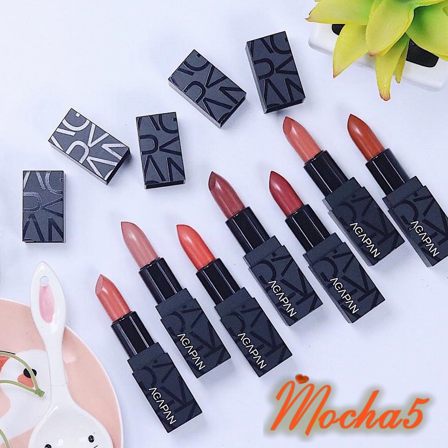 Son thỏi lì Agapan Pit A Pat Matte Lipstick 01-13 đủ màu lên chuẩn màu và mịn môi