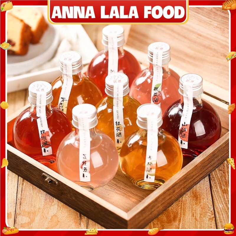 [Mã 267FMCGSALE giảm 8% đơn 500K] [SẴN] Nước trái cây hoa quả lên men bình tròn 7 vị- chai 180ml