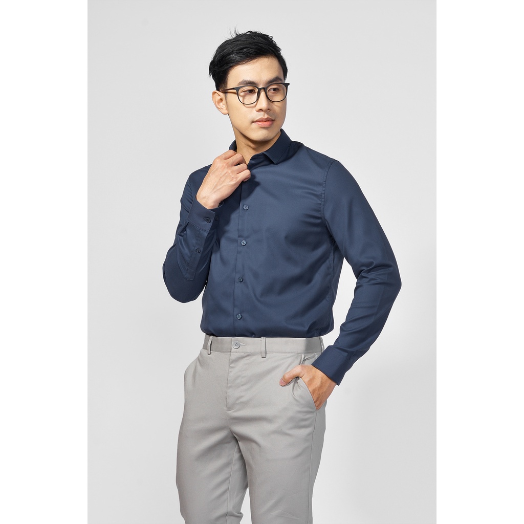 Áo Sơ Mi Nam Tay Dài Cổ Spread Form Fitted - Routine 10F20SHL037