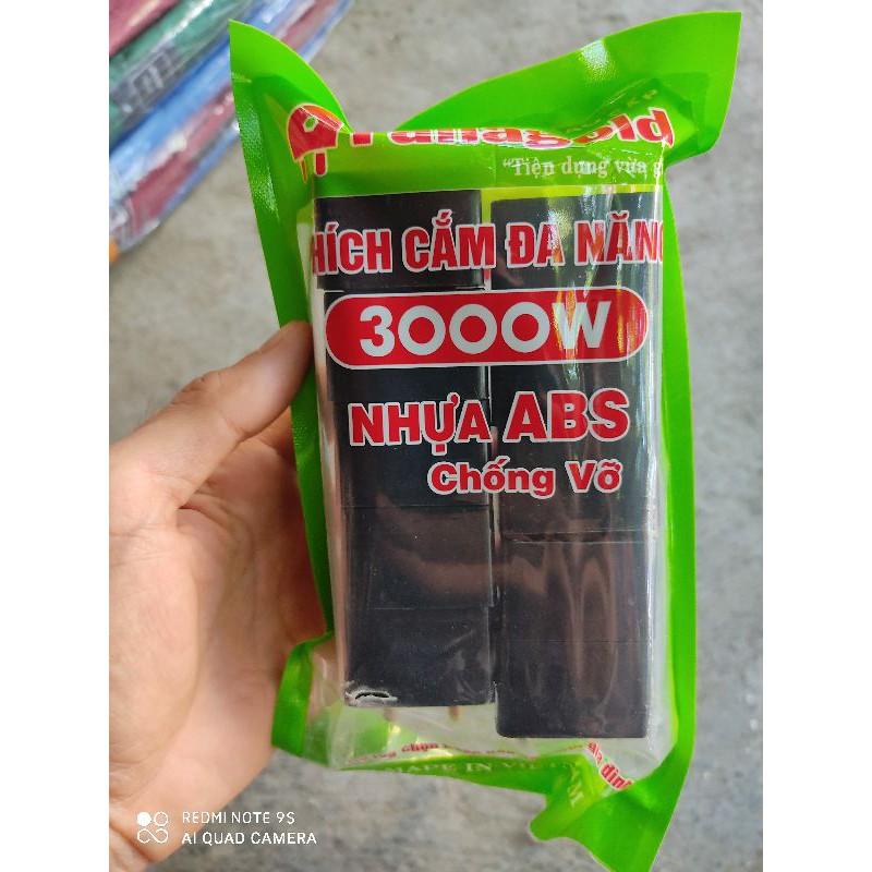 Sỉ 10 phích cắm chuyển đổi 3 chấu sang 2 chấu
