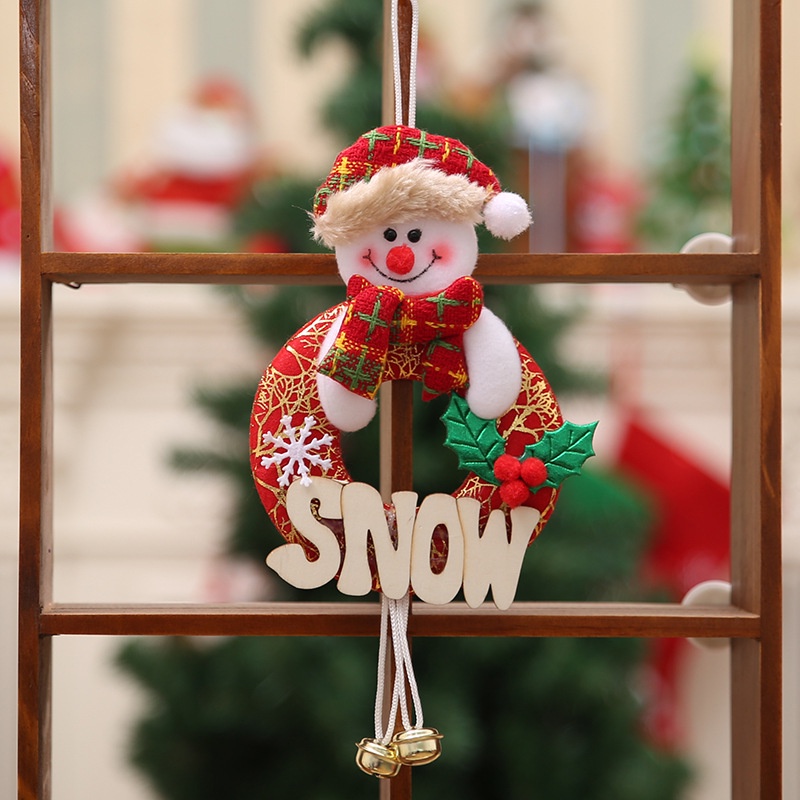 Phụ Kiện Treo Trang Trí Cây Thông Noel Hình Ông Già Noel / Chuông / Người Tuyết / Chú Lùn Dễ Thương