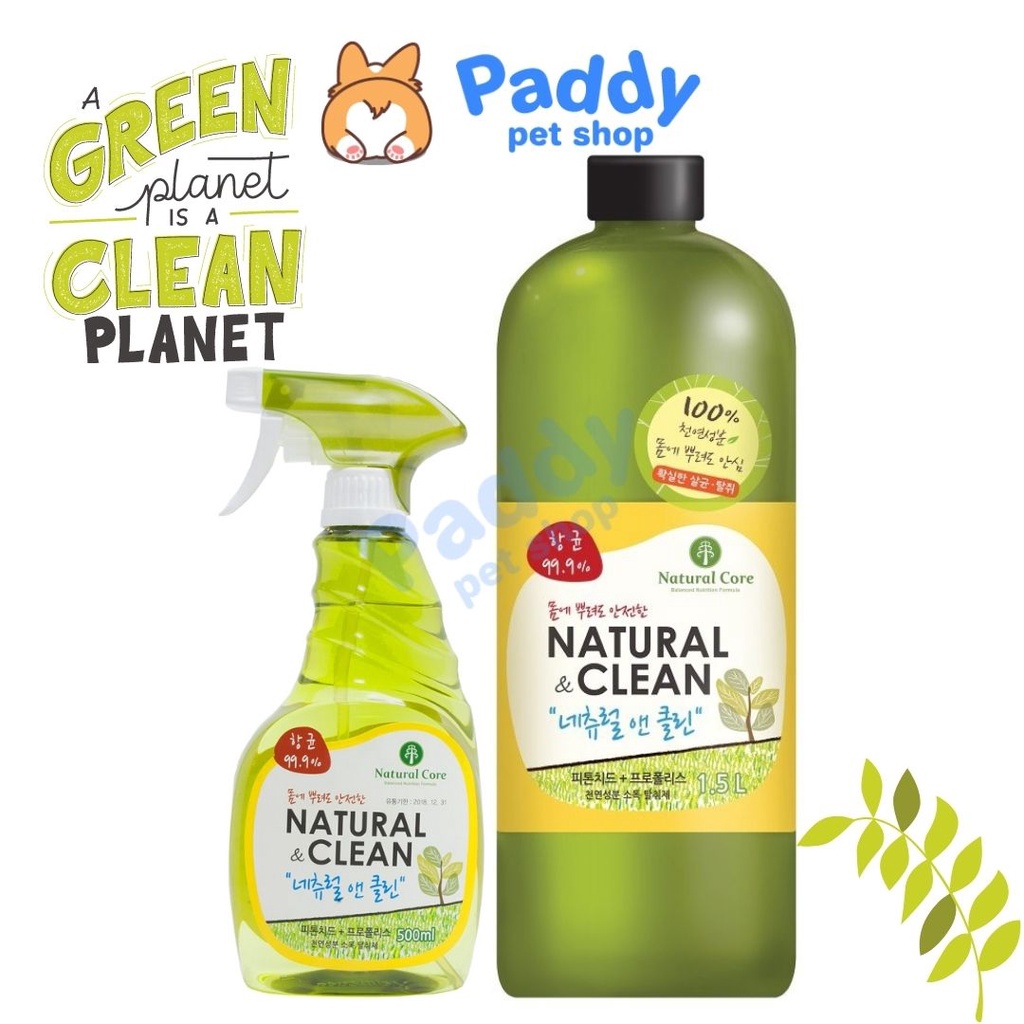 Xịt Khử Mùi Diệt Khuẩn Bảo Vệ Sức Khỏe Natural Core Clean