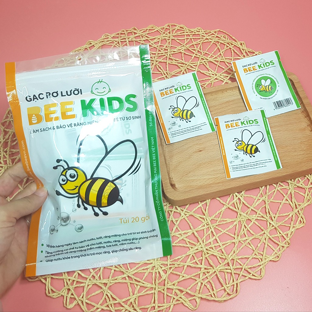 Bịch 20 Miếng Tưa Lưỡi Cho Bé Sơ Sinh Tiện Lợi Beekids - Bee Kids