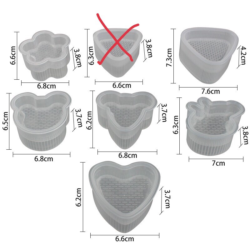 Khuôn làm cơm, khuôn ép cơm Onigiri cho bé ăn ngon
