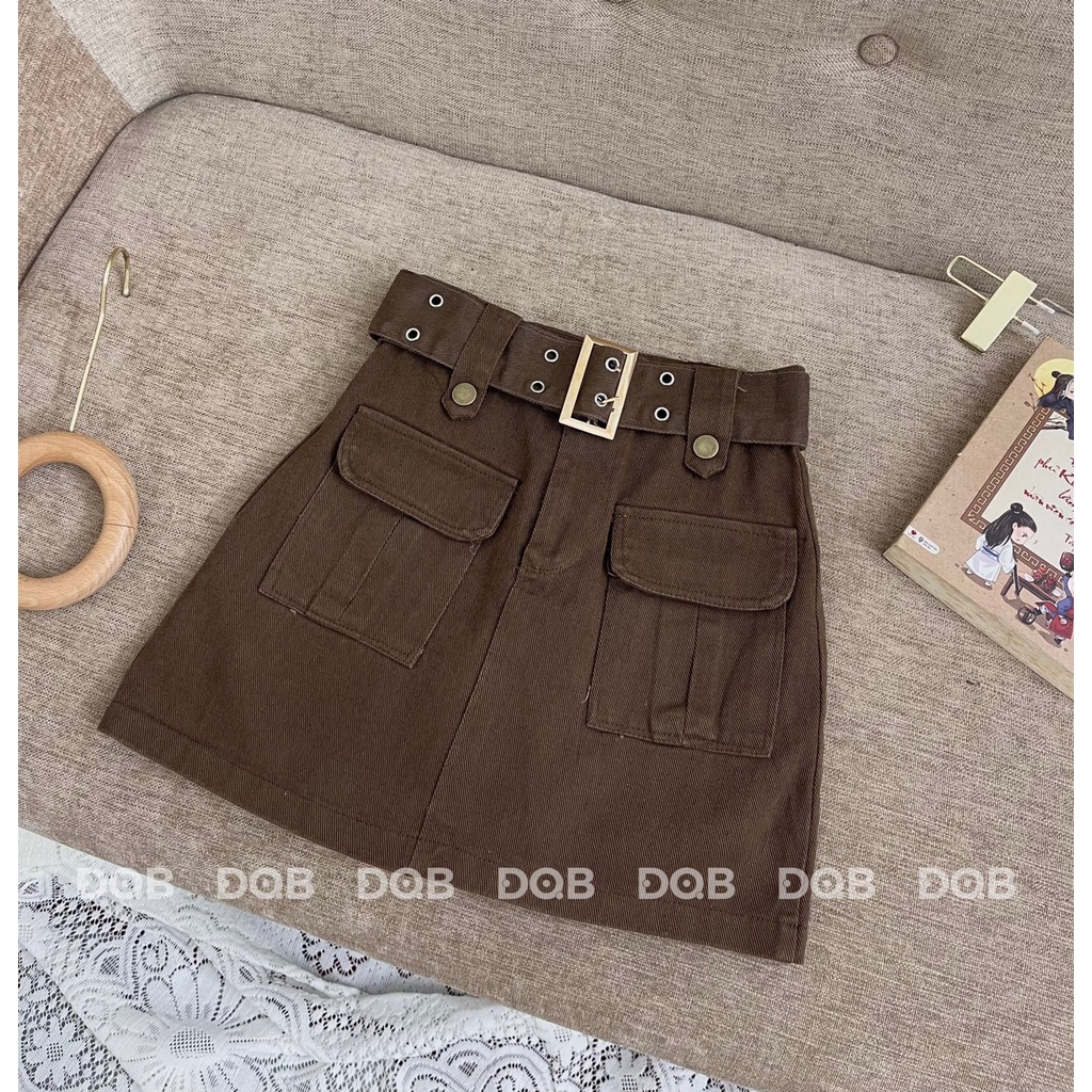 Chân váy có đai lưng cao dáng ôm-siêu cấp