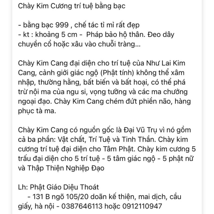 Chày Kim Cang Trí Tuệ bạc999