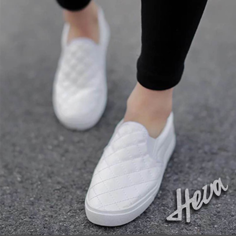 Giày lười giày thường nữ đế bằng dày mũi tròn dây thun miệng sâu phong cách Âu Mỹ cổ điển | BigBuy360 - bigbuy360.vn