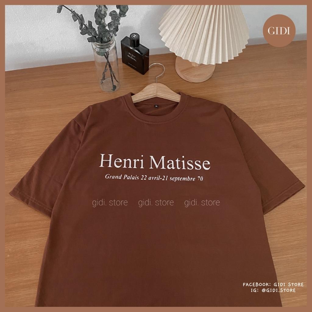 Áo Thun tay lỡ Nam nữ Unisex cổ tròn in chữ Henri Matisse - áo phông unisex ngắn tay không cổ | BigBuy360 - bigbuy360.vn