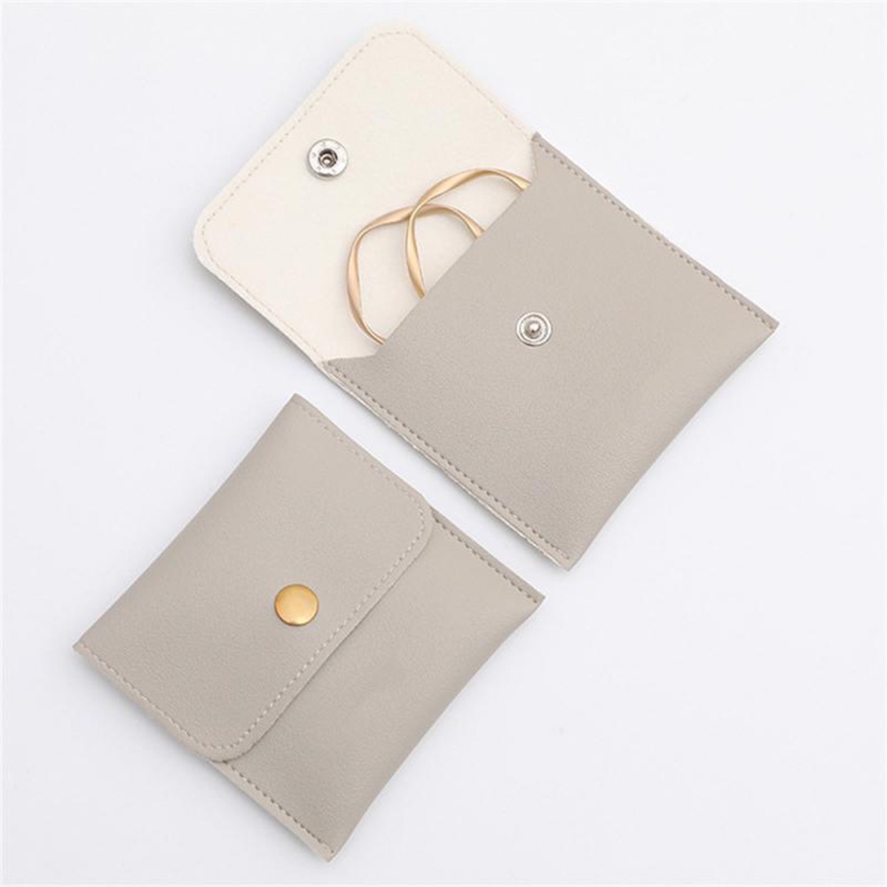 1PC PU Leather Jewellery Pouch Packaging Bag Earrings Ring Bag Necklace Bracelet Jewelry Storage Bag Jewelry Bag