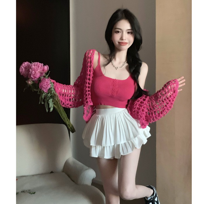 QADCOL Áo Khoác cardigan Chống Nắng Hai Lớp Thời Trang Mùa Hè Cho Nữ