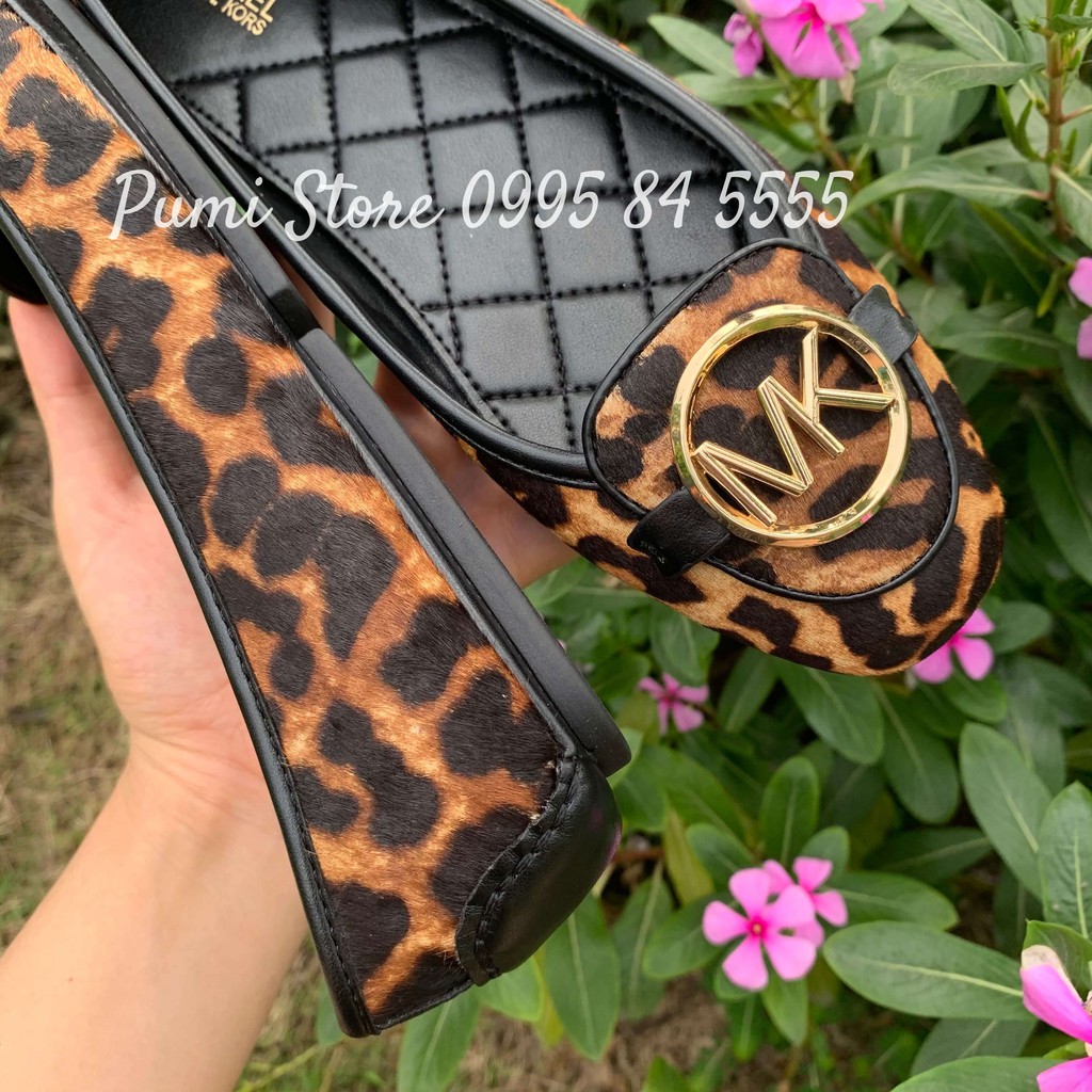 Giày Michael Kors Lillie Butterscotch (da báo)