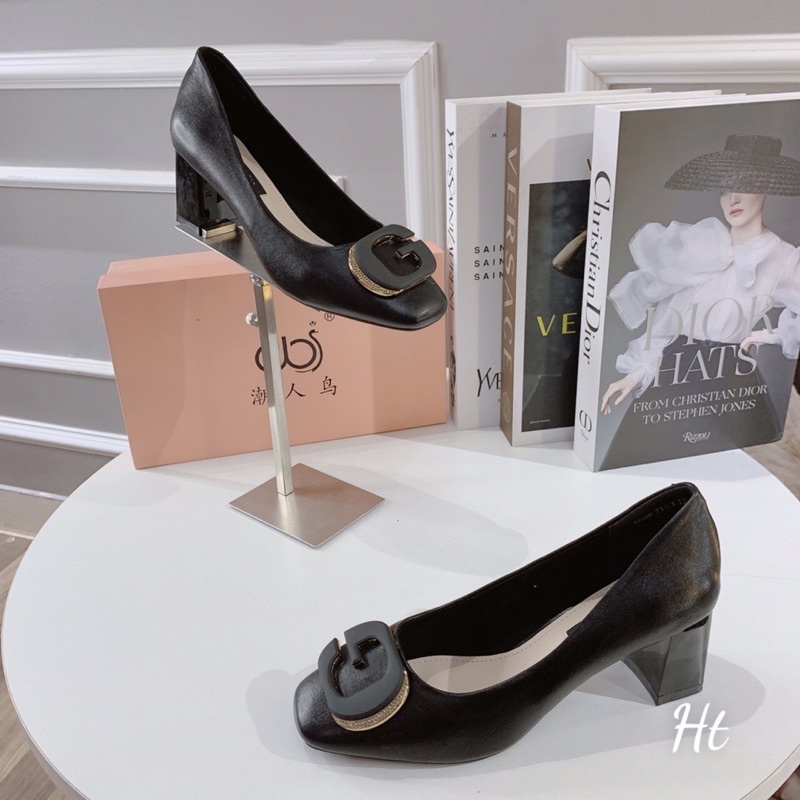❄️ Giày cao gót vuông 7cm❄️ HÀNG QUẢNG CHÂU FULL BOX