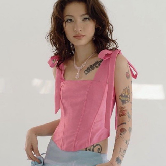 ÁO PINK CORSET — 70% OFF