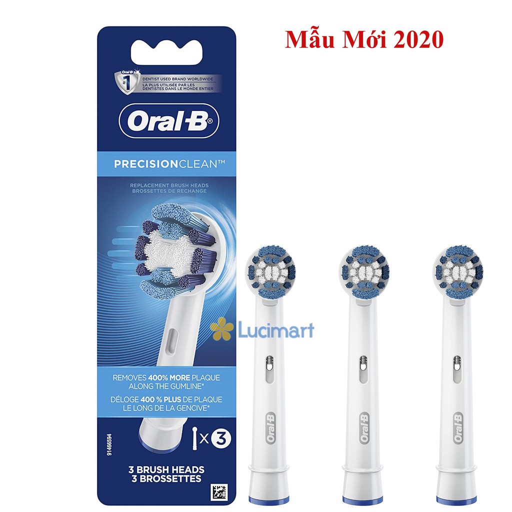 Đầu bàn chải điện Oral-B Precision Clean (Made in Ireland), 1 hộp 3 cái