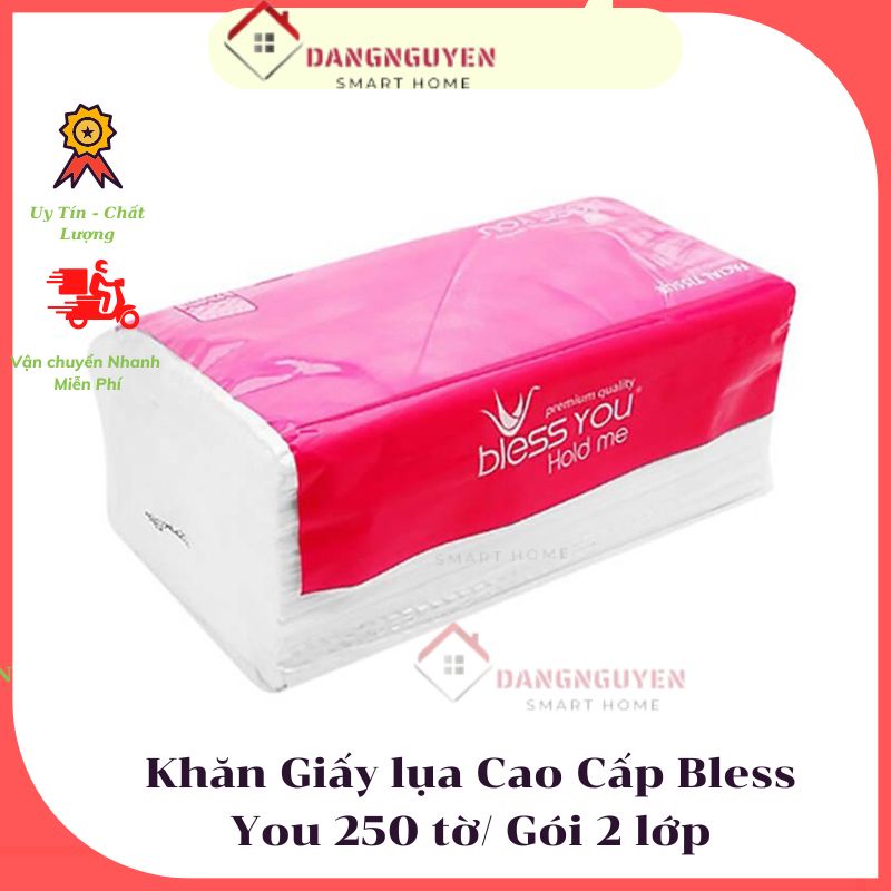 Khăn giấy Ăn Bless You Hold Me gói 250 tờ 2 lớp