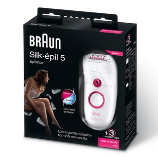 Máy nhổ lông Braun 5280 Silk epil 5 Xelle Epilator for Legs, Body with Ice Glove Model - Tẩy lông nhanh chóng
