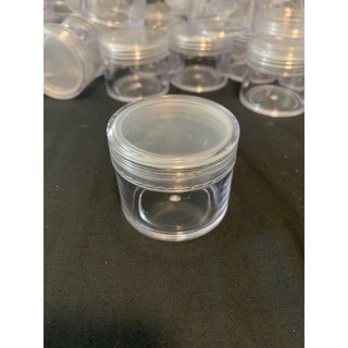 Lọ Hủ Nhựa 50g Trong Suốt 2 Lớp Nắp Vặn
