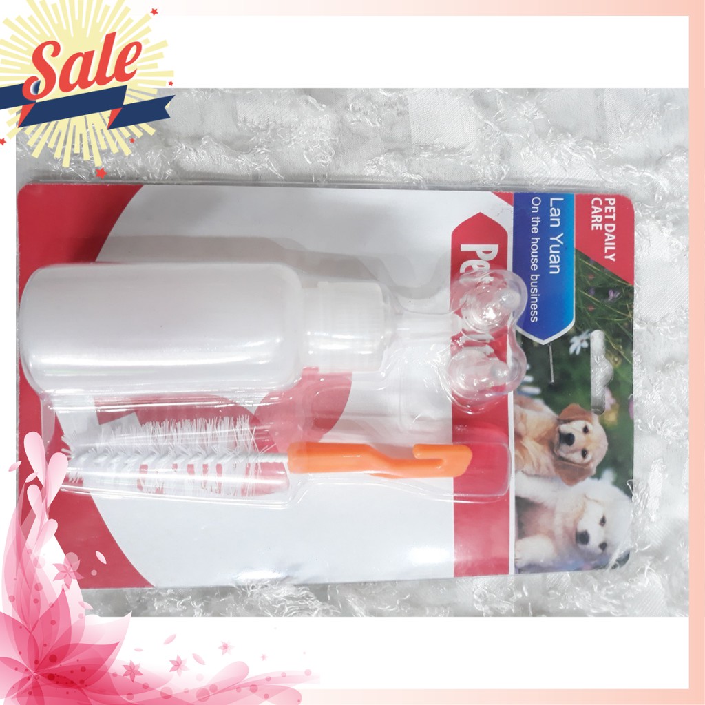 Bình sữa (ti ) cho chó con -dung tích 80ml