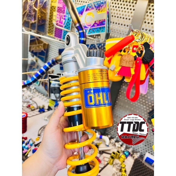 [ Tặng Núm CNC ] Phuộc Ohlins 1:1 gắn xe Vario Scoopy Vision Ab tặng kèm núm cnc tăng chỉnh thật ☺️✌