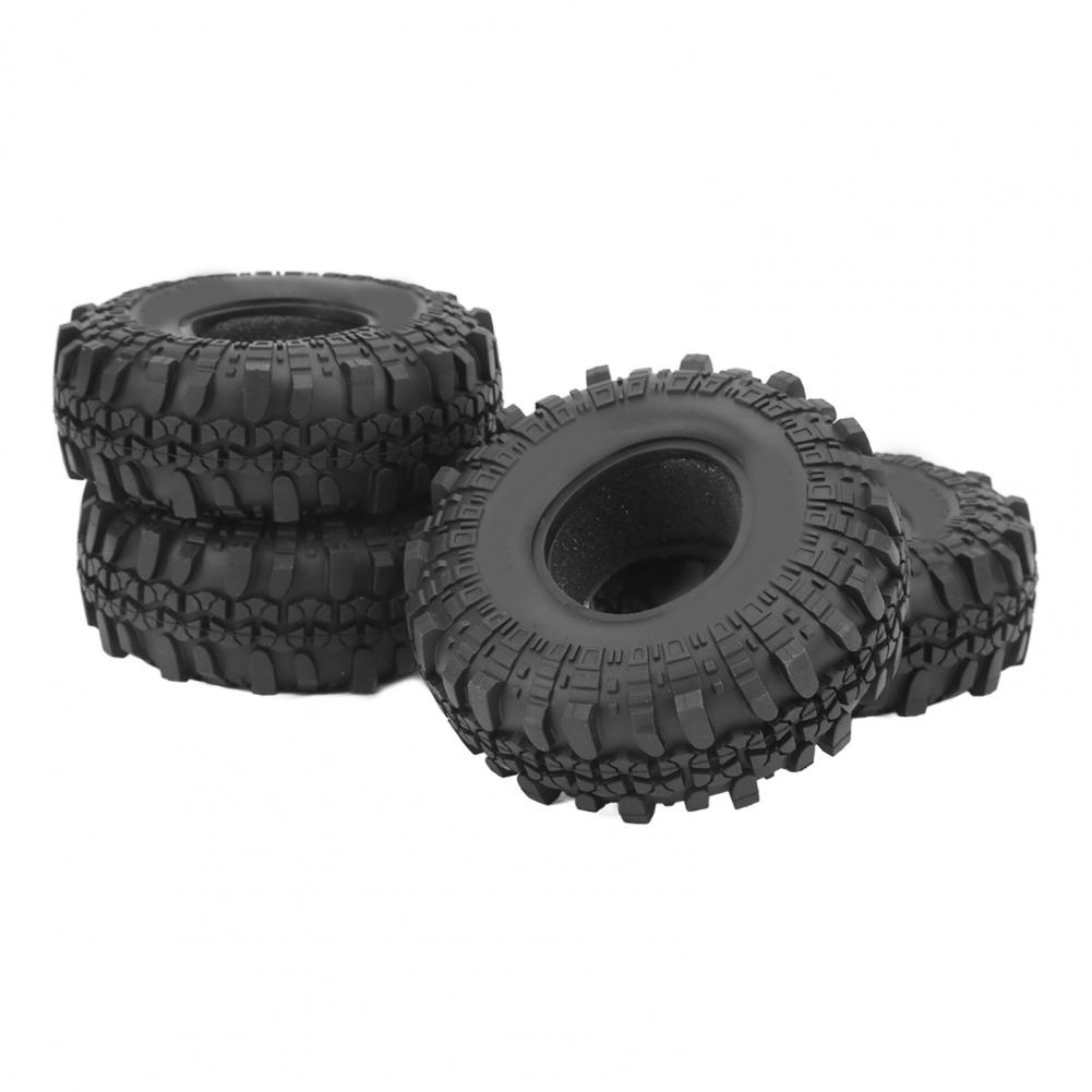 4 RC Lốp Cao Su 110mm Lốp Đen Chống Sốc RC Xe Bánh Xích Phụ Kiện Cho MN999