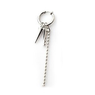 Bông tai khuyên tai nam Titan không cầm bấm lỗ xỏ lỗ 1 chiếc