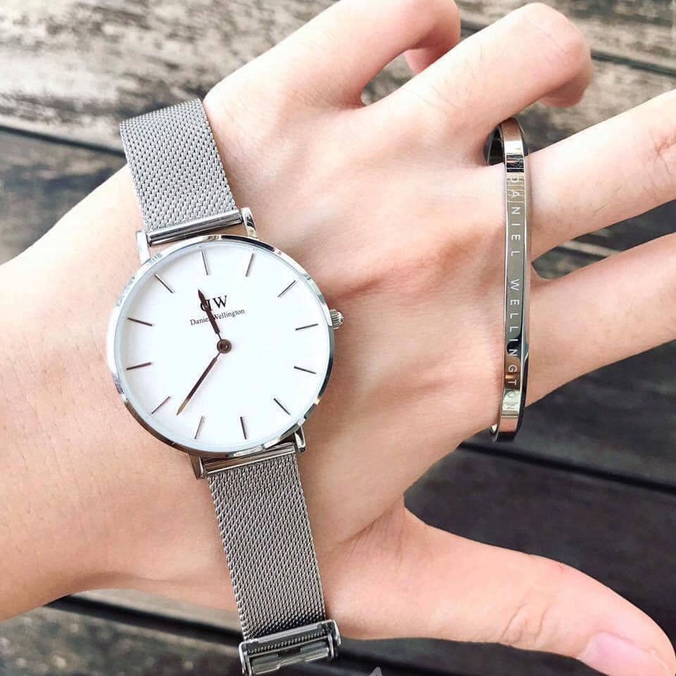 DW nữ Authentic - Đồng hồ nữ DW CLASSIC PETITE STERLING DW00100220 - 28mm - Fullbox