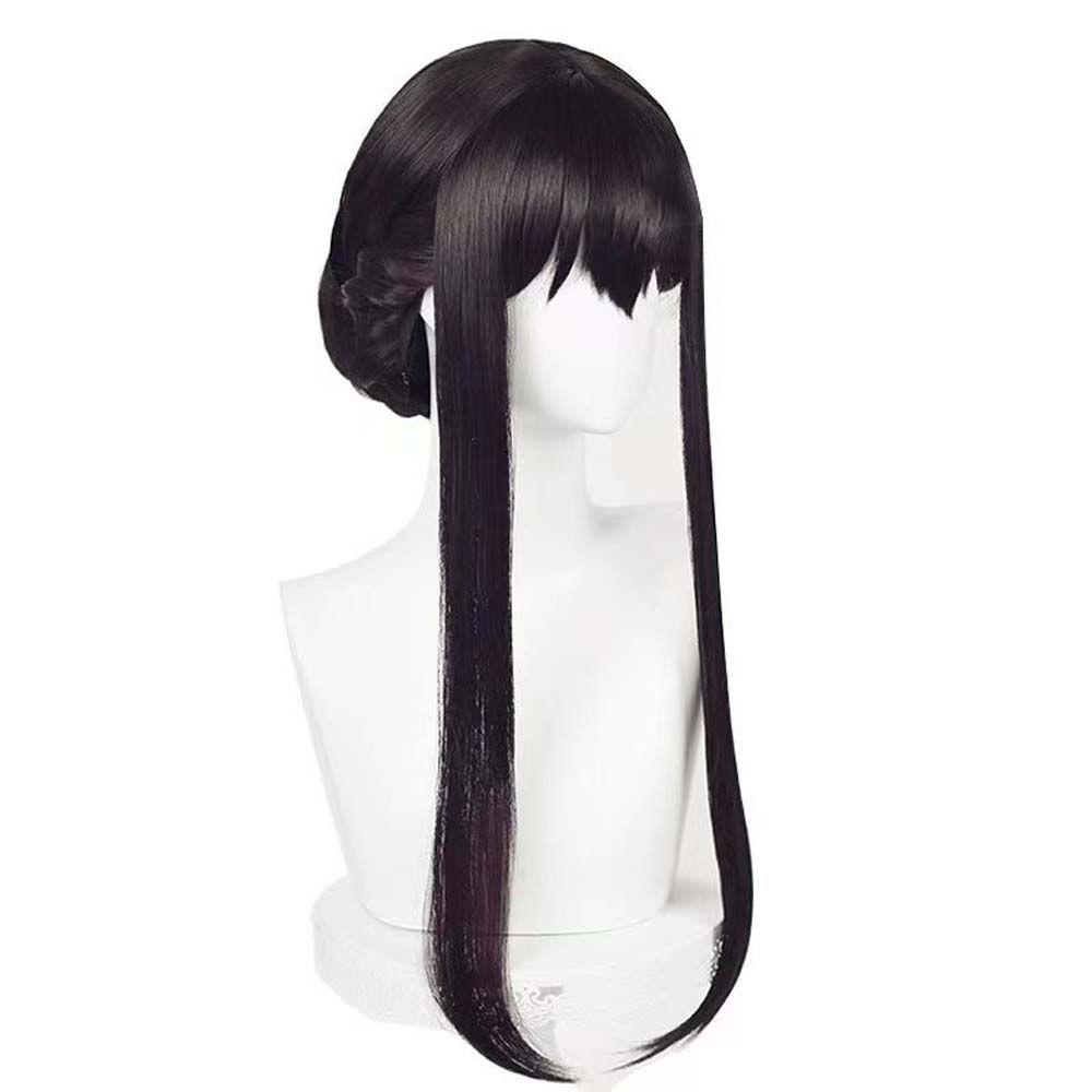 QQMALL Tóc Giả Ngắn Cosplay Nhân Vật Spyxfamily Bằng Sợi Tổng Hợp