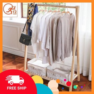 Giá treo quần áo đa năng bằng gỗ