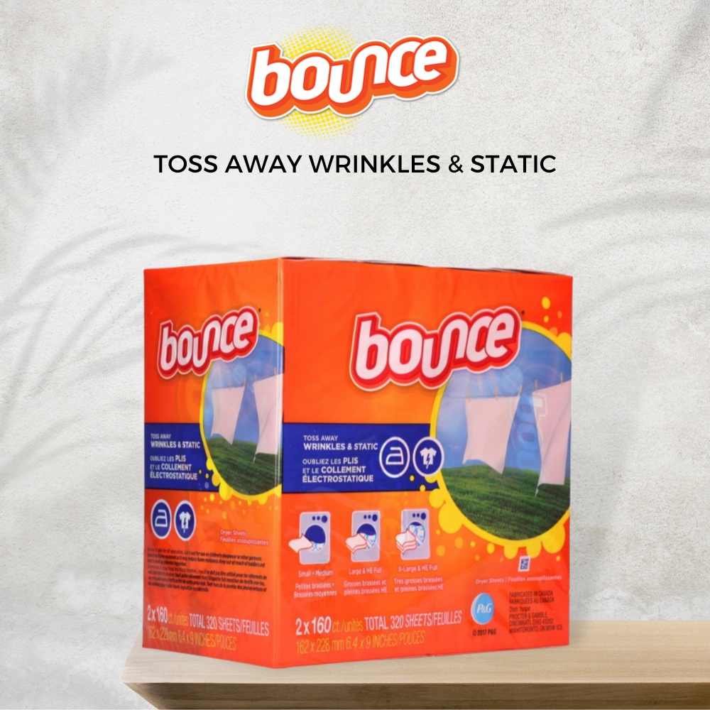 GIẤY THƠM QUẦN ÁO BOUNCE XUẤT XỨ MỸ GIÚP QUẦN ÁO MỀM MẠI, XUA ĐUỔI CÔN TRÙNG