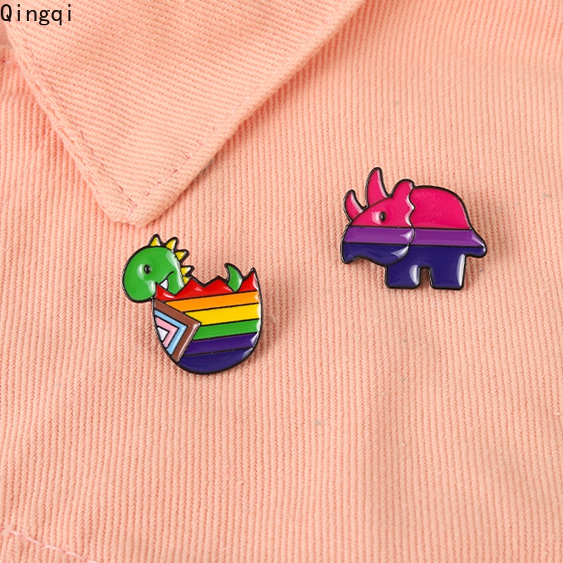 Ghim cài áo Miss Zoe hình khủng long nhỏ dễ thương nhiều màu sắc dành cho bé