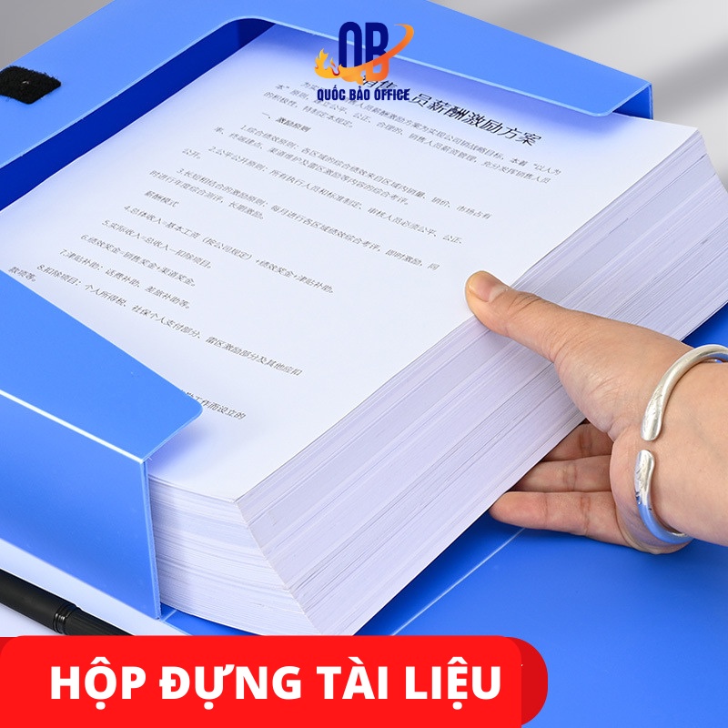 FILE hộp - Cặp hộp lưu trữ hồ sơ, tài liệu  DELI - 5CM/7CM/10CM/15CM  -xanh dương - w31115/31116/38117/38118 - 1 CHIẾC