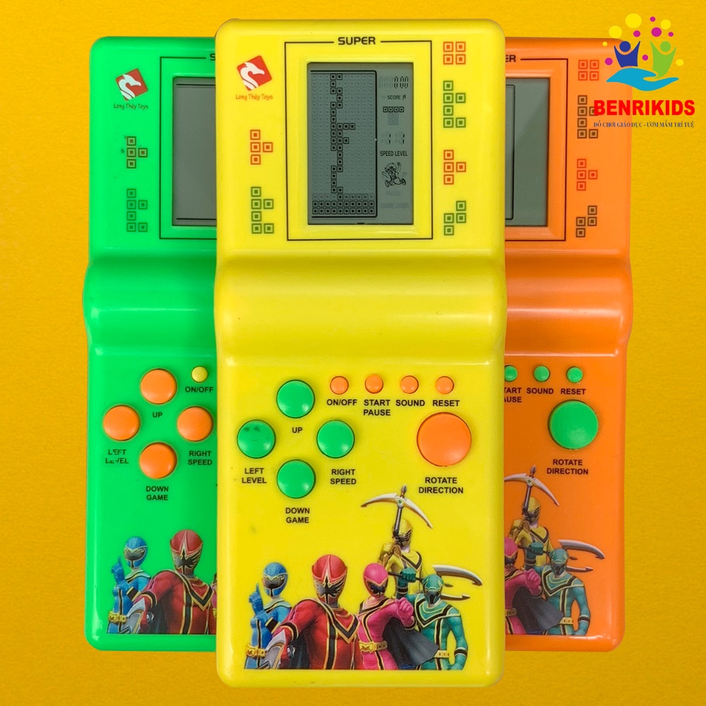 [Trò chơi tuổi thơ] Đồ Chơi Máy Chơi Điện Tử Xếp Gạch, Xếp Hình Cỡ Lớn Tặng Pin